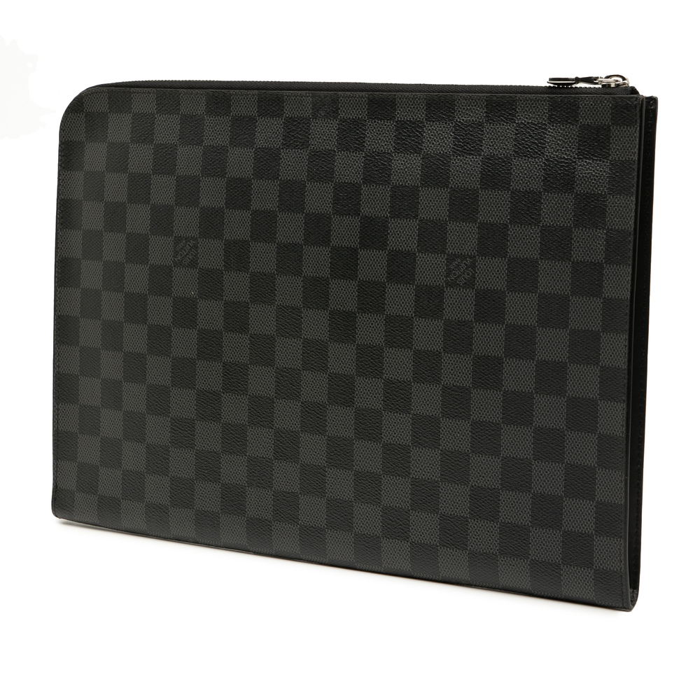 Pre-Loved Louis Vuitton Damier Graphite Pochette Jour GM - Picture 2 of 7